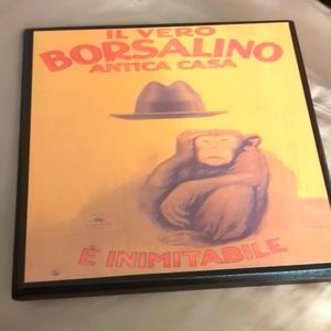 Wood 'ILVero Borsalini Antica Casa' Plaque